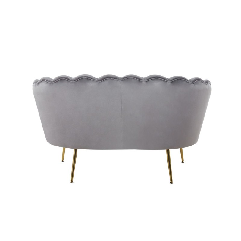 Sofa velvet (szara) /nogi złote/ Sofa velvet (szara) /nogi złote/