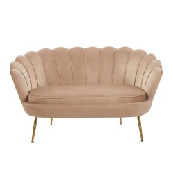 Sofa velvet (cappuccino) /nogi złote/ Sofa velvet (cappuccino) /nogi złote/