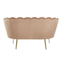 Sofa velvet (cappuccino) /nogi złote/ Sofa velvet (cappuccino) /nogi złote/