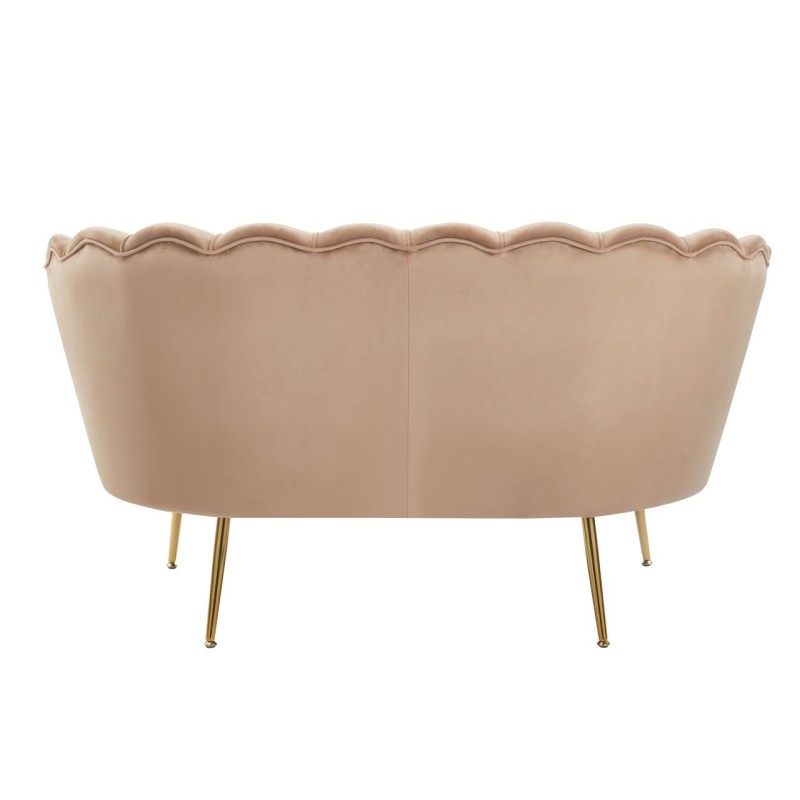 Sofa velvet (cappuccino) /nogi złote/ Sofa velvet (cappuccino) /nogi złote/