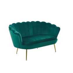 Sofa velvet (zielona) /nogi złote/