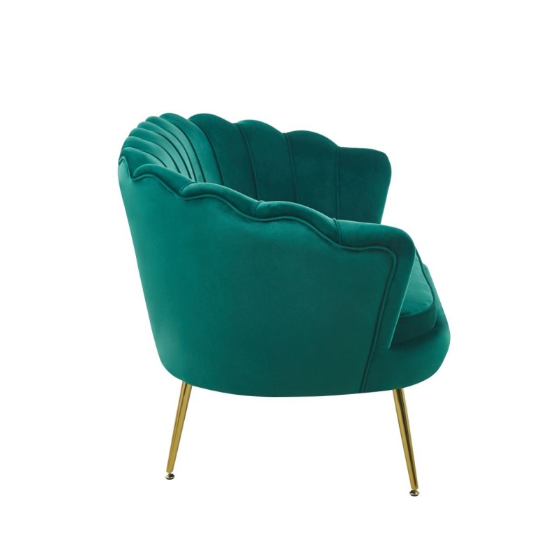 Sofa velvet (zielona) /nogi złote/ Sofa velvet (zielona) /nogi złote/