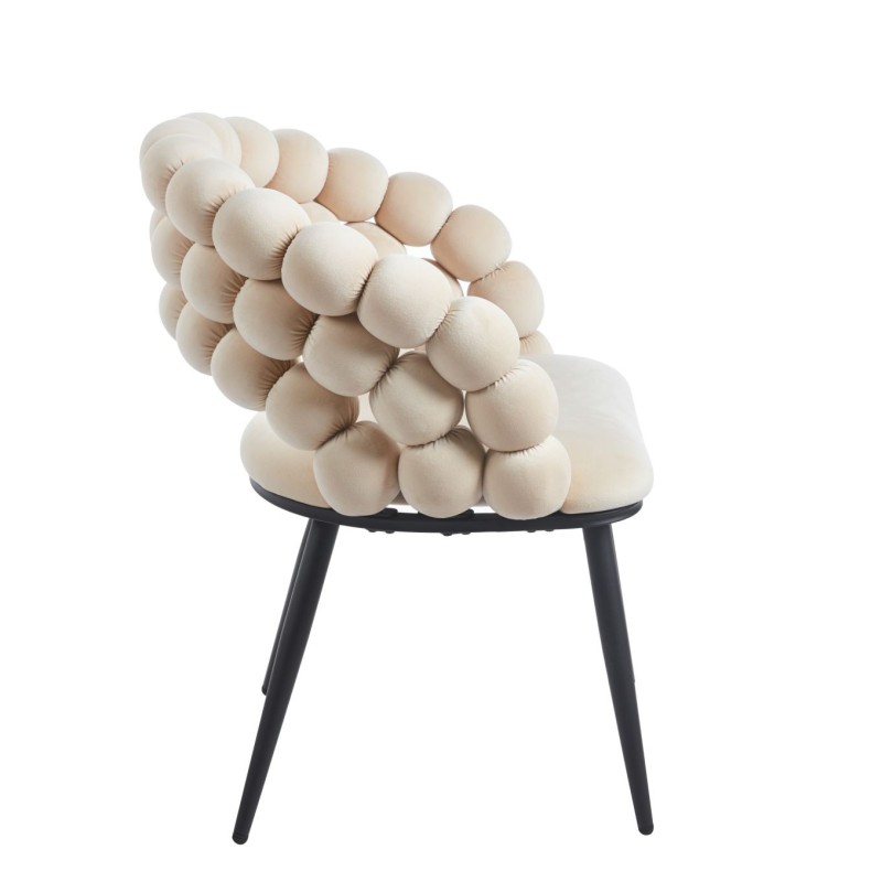 Silla de terciopelo (beige) Silla de terciopelo (beige)