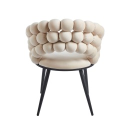 Samtstuhl (beige) Samtstuhl (beige)