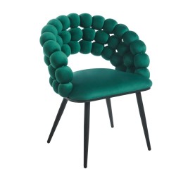 Krzesło velvet (zielone)