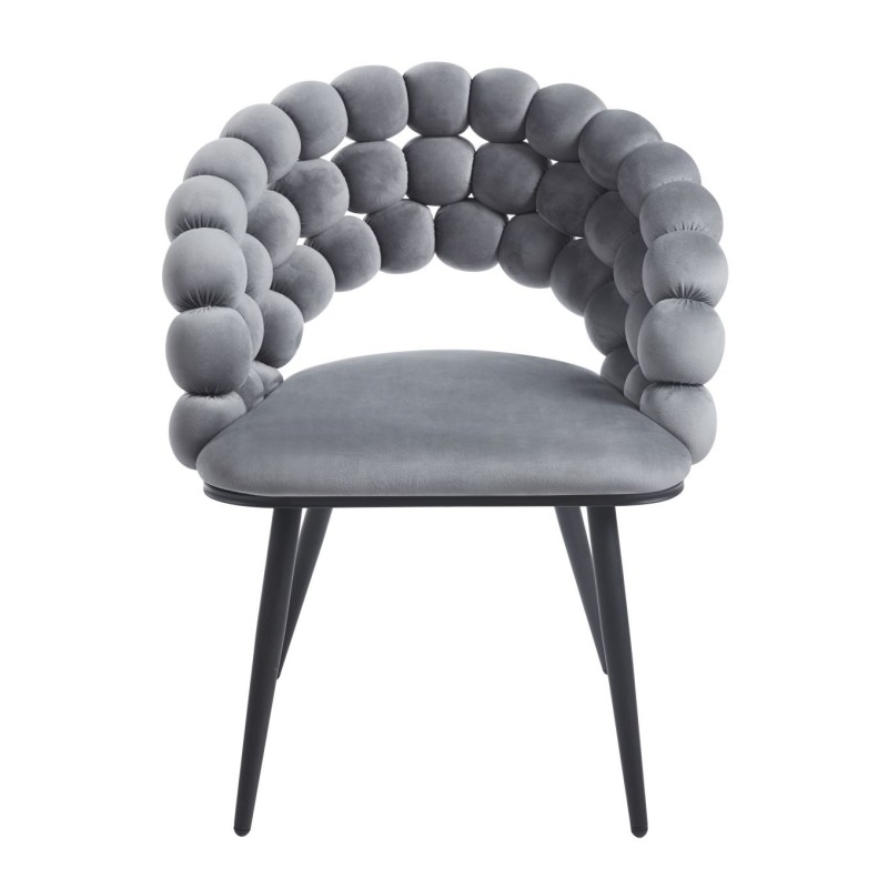 Silla de terciopelo (gris) Silla de terciopelo (gris)