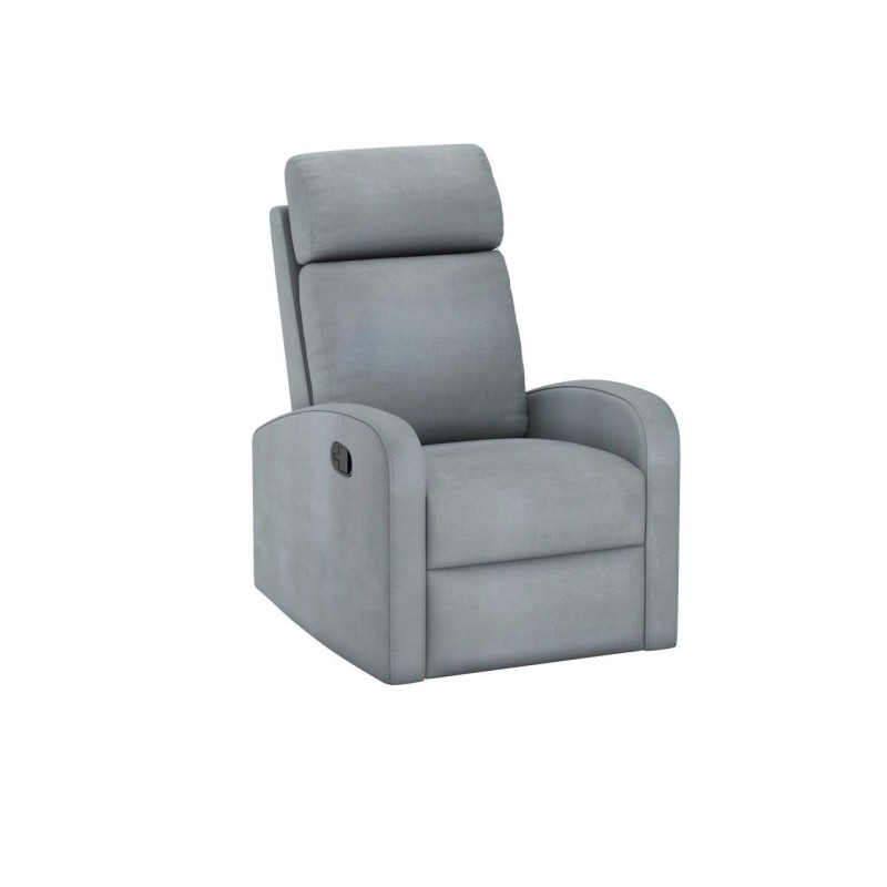 Reclining lounge chair velvet (gray) Reclining lounge chair velvet (gray)