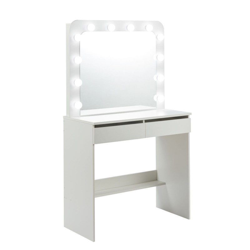 Vanity table with lighting (white) Vanity table with lighting (white)