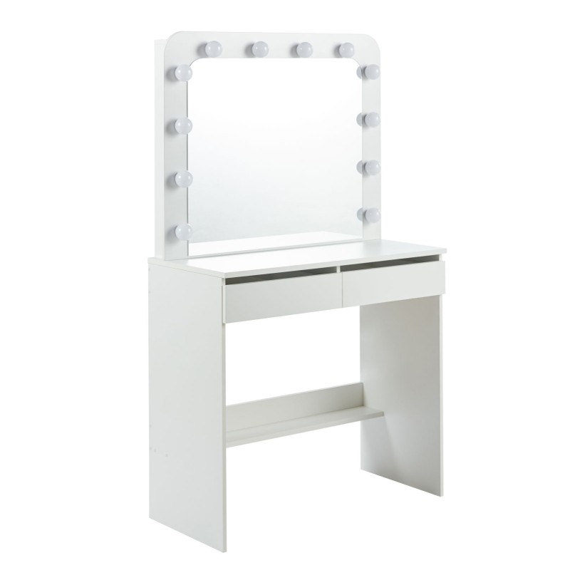 Vanity table with lighting (white) Vanity table with lighting (white)