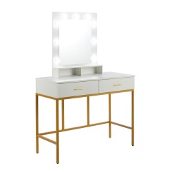 Vanity table with lighting (white) Vanity table with lighting (white)