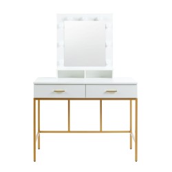 Vanity table with lighting (white) Vanity table with lighting (white)