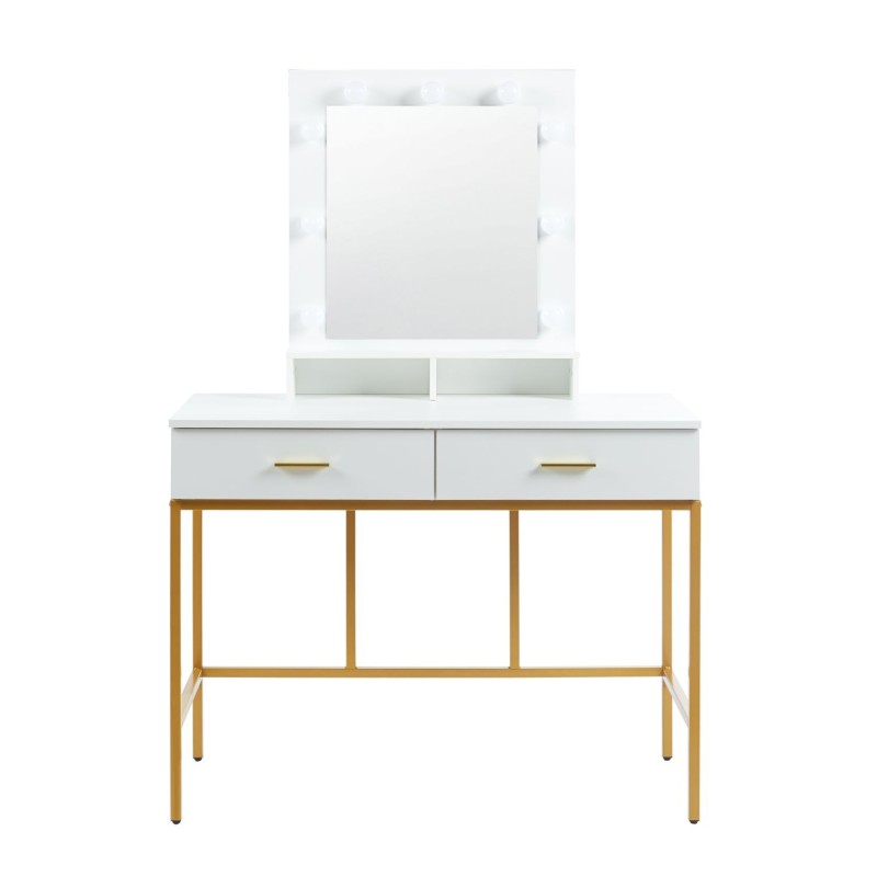 Vanity table with lighting (white) Vanity table with lighting (white)