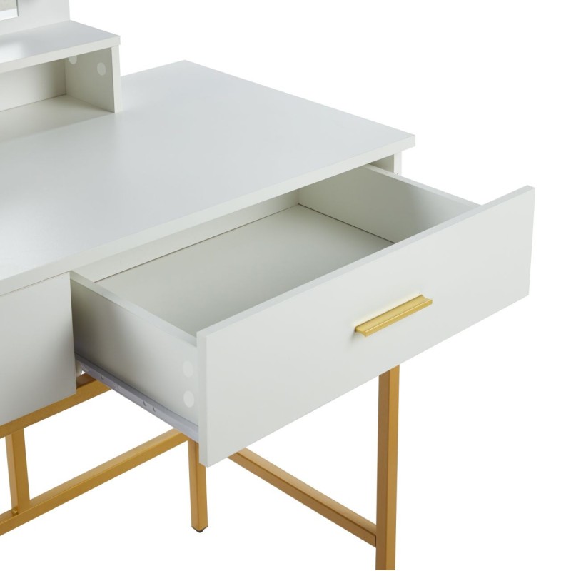 Vanity table with lighting (white) Vanity table with lighting (white)