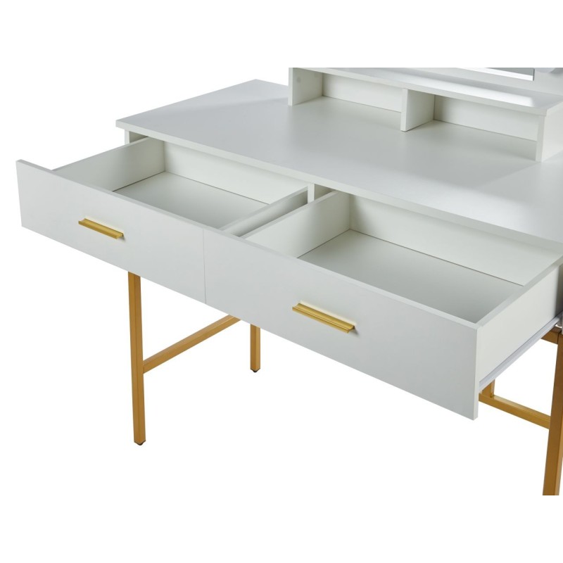 Vanity table with lighting (white) Vanity table with lighting (white)