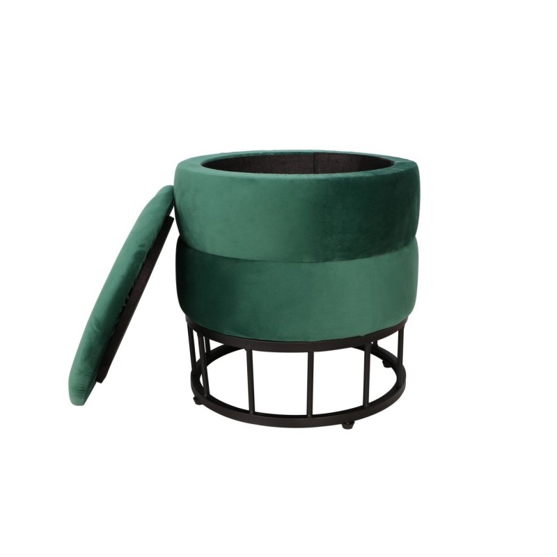 Velvet pouf (green) Velvet pouf (green)