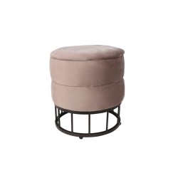 Velvet pouf (gray) Velvet pouf (gray)