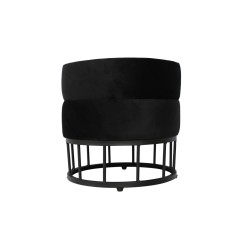 Velvet pouf (black) Velvet pouf (black)