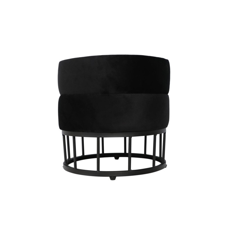 Velvet pouf (black) Velvet pouf (black)