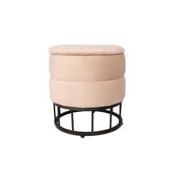 Velvet pouf (beige) Velvet pouf (beige)
