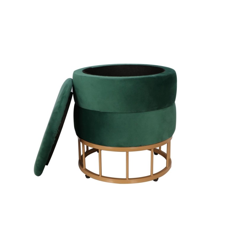 Velvet pouf (green) Velvet pouf (green)