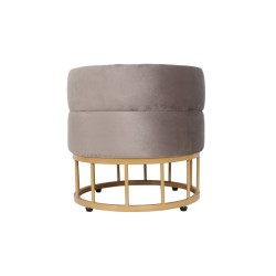 Velvet pouf (gray) Velvet pouf (gray)