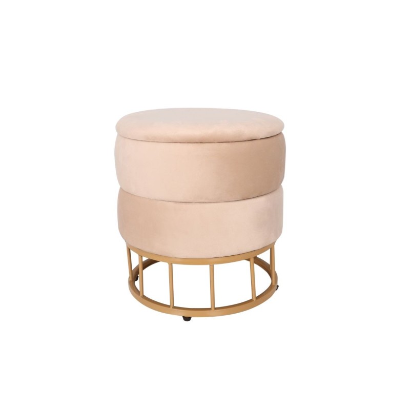 Velvet pouf (beige) Velvet pouf (beige)