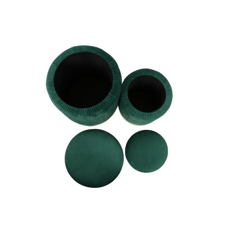 Poufs (set of 2) green Poufs (set of 2) green