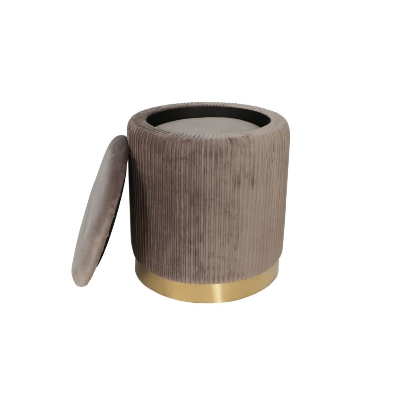 Pufy (zestaw 2 szt.) szare Pufy (zestaw 2 szt.) szare