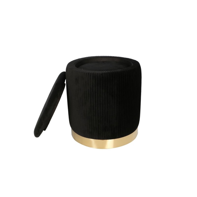 Poufs (set of 2 pieces) black Poufs (set of 2 pieces) black
