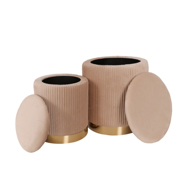 Poufs (set of 2) beige Poufs (set of 2) beige