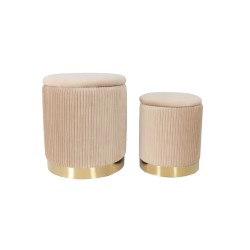 Poufs (set of 2) beige Poufs (set of 2) beige