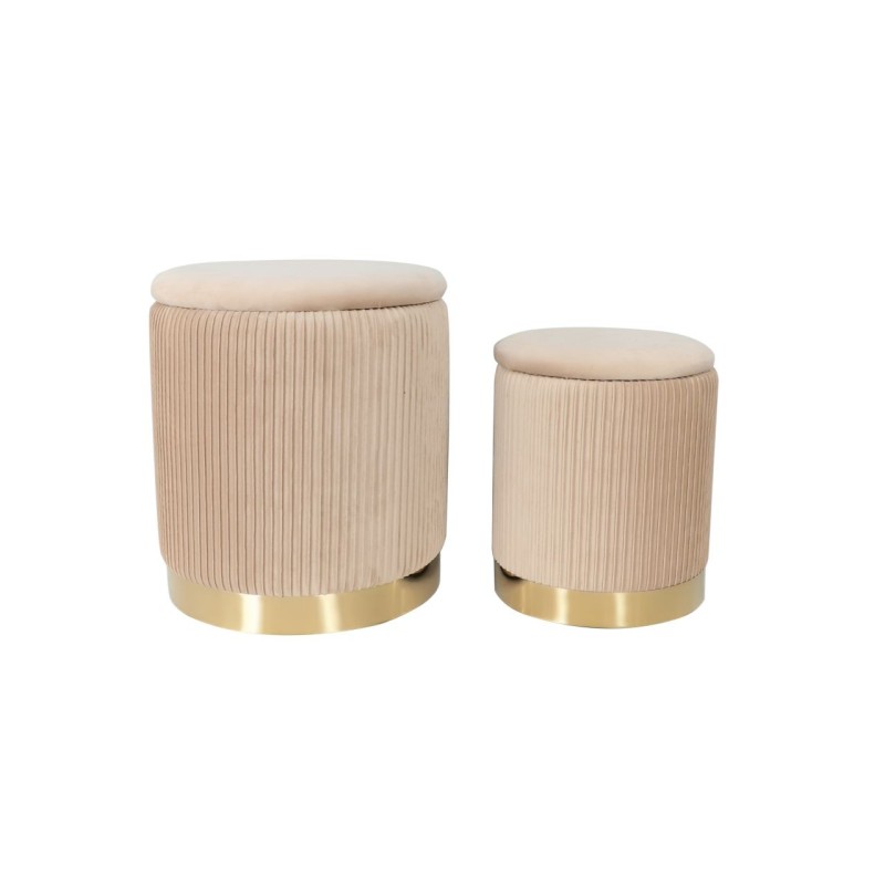 Poufs (set of 2) beige Poufs (set of 2) beige