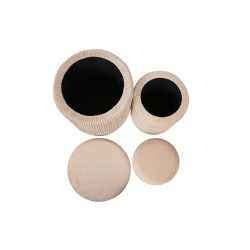 Poufs (set of 2) beige Poufs (set of 2) beige