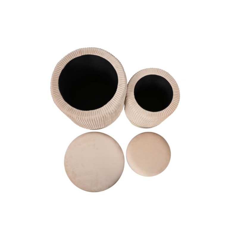 Poufs (set of 2) beige Poufs (set of 2) beige