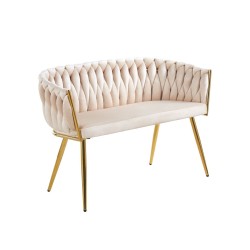 Sofa velvet (beżowa)