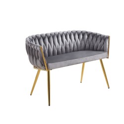 Samtsofa (grau) Samtsofa (grau)