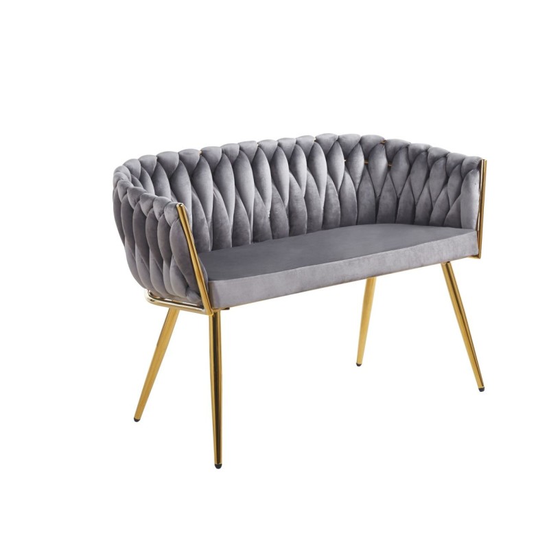 Samtsofa (grau) Samtsofa (grau)
