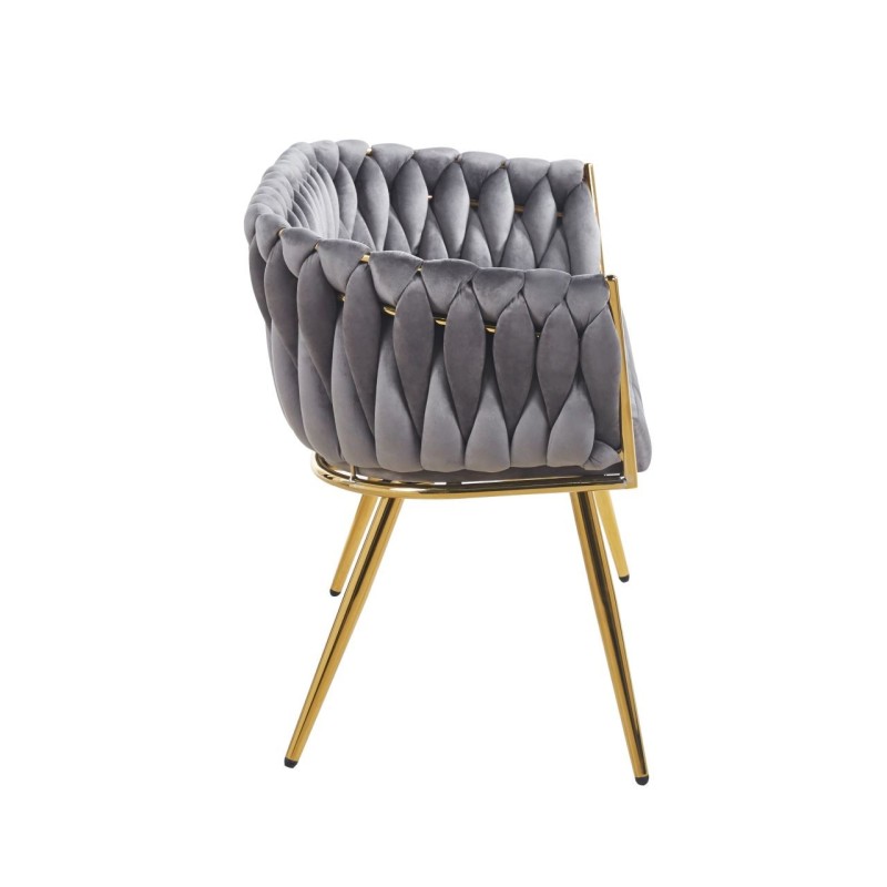 Samtsofa (grau) Samtsofa (grau)
