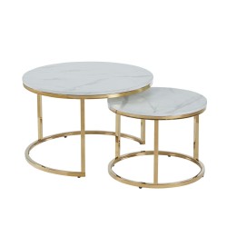 Bench (white marble/gold gloss) 70 + 50