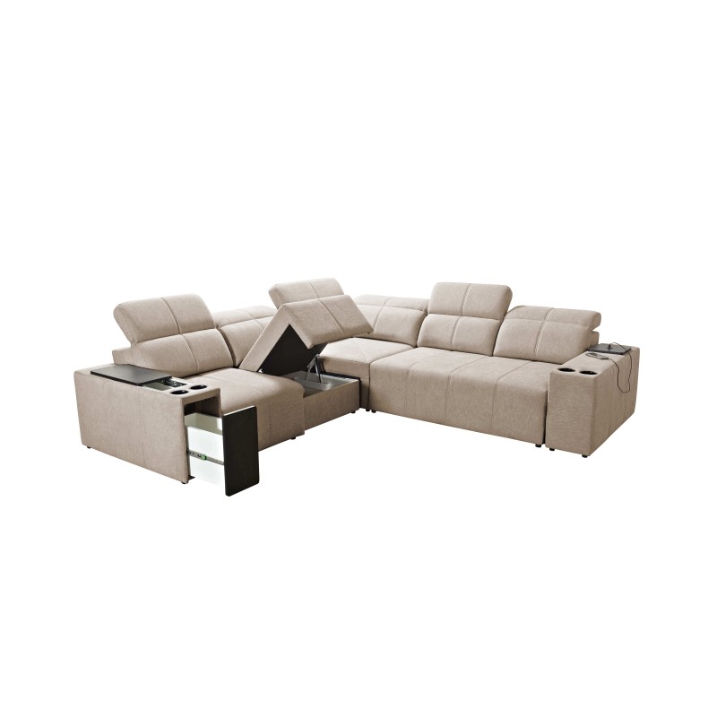 Narożnik milano III mix z funkcja spania oraz funkcja relax tkanina verita 09 Narożnik milano III mix z funkcja spania oraz funkcja relax tkanina verita 09