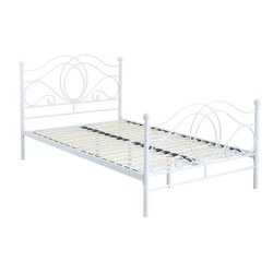 Łóżko metalowe 120x200 (białe)