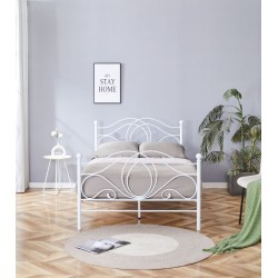 Łóżko metalowe 120x200 (białe) Łóżko metalowe 120x200 (białe)