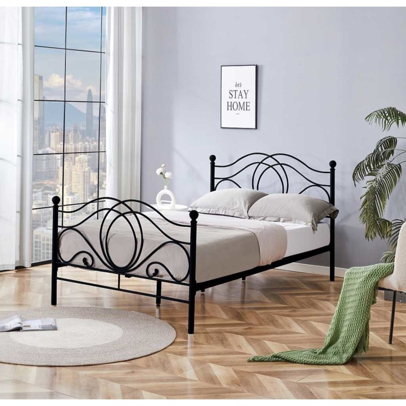 Metal bed 120x200 (black) Metal bed 120x200 (black)