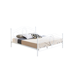 Металеве ліжко 160x200 (біле) Металеве ліжко 160x200 (біле)