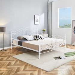 Łóżko metalowe 160x200 (białe) Łóżko metalowe 160x200 (białe)