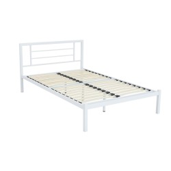 Łóżko metalowe 120x200 (białe)