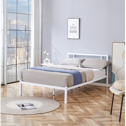Łóżko metalowe 120x200 (białe) Łóżko metalowe 120x200 (białe)