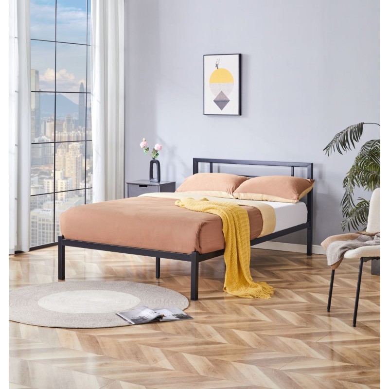 Łóżko metalowe 120x200 (czarne) Łóżko metalowe 120x200 (czarne)