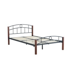 Łóżko metalowe 120x200 (czarne)