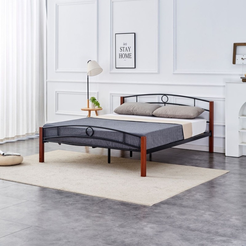 Cama de metal 160x200 (negra) Cama de metal 160x200 (negra)